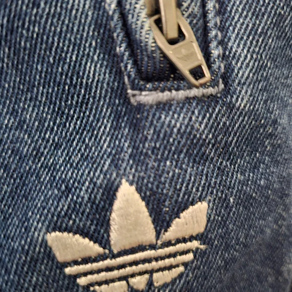Adidas Originals Firebird Women's Blue Denim Shorts - Picture 7 of 7